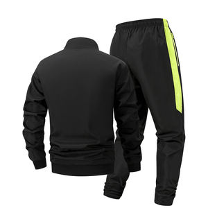 Chaqueta Deportiva con Diseño Superior y Logotipo para Hombre, Chándal Negro para Mujer con Chaqueta con Cierre - Product Image 2