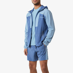 Reasonable Price Best Selling Windbreaker Hoodies Short Set For Adult High Quality Casual Wear Windbreaker Hoodies Short Set - Product Image 3