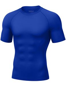 <b>Men's</b> Compression Rash Guard Quick Dry <b>Swim</b> Surf <b>Top</b> Short Sleeve Water Rash Guard Adult Sport <b>Top</b> On Wholesale Cheap Price - Product Image 1