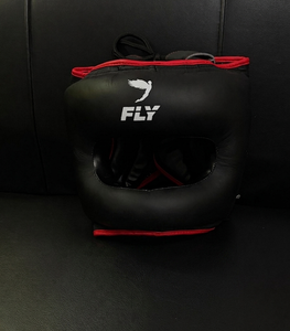 Fly SuperLace Sanda MMA Boxing Set | Genuine Cowhide Leather Customizable Boxing Gear Lace-Up Nose Bar <b>Head</b> Guard Groin Guard - Product Image 5