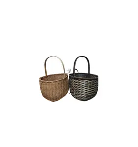 Bán buôn tre lưu trữ cản trở giỏ với vải lót cho wicker lưu trữ nhà giặt baskey (WhatsApp 0084587176063)