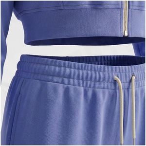 Conjunto Deportivo de Sudadera con Capucha y Cremallera y Pantalones Anchos para Mujer, Corte Holgado Informal, Manga Larga, Color Sólido, Ropa de Otoño - Product Image 5