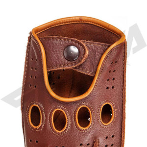 Men's Leather Full Finger Car Driving <b>Gloves</b> Genuine Real Leather Driving <b>Glove</b> New Style Fashion <b>Gloves</b> Daily Life Use - Product Image 4