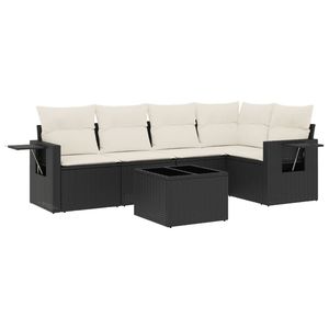 Set Divano da Giardino Bianco Crema e Nero - Product Image 2