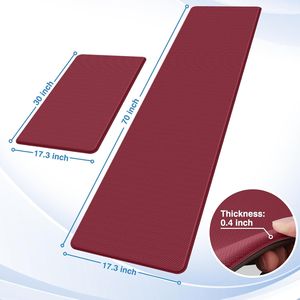 2 Tappeti da Cucina Antifatica, Tappetini Ammortizzati Antiscivolo per Scrivania, Tappetino Impermeabile per Pavimento della Cucina - Product Image 6