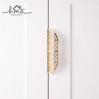 Poignée réglable en laiton doré, style artistique traditionnel, pour armoire, tiroir, cuisine – Écologique et durable