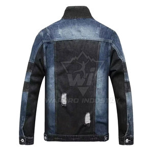 Veste en jean décontractée pour homme, en coton durable, vêtement d'extérieur élégant à manches longues, pour usage quotidien, veste en jean tendance pour homme - Product Image 2