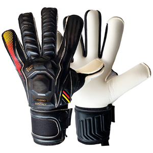 ถุงมือผู้รักษาประตูฟุตบอลมืออาชีพ หนาพิเศษ กันลื่น สำหรับผู้ชาย ผลิตจากยางลาเท็กซ์ ทนทานต่อการสึกหรอ เหมาะสำหรับการฝึกซ้อม ผลิตในประเทศปากีสถาน - Product Image 4