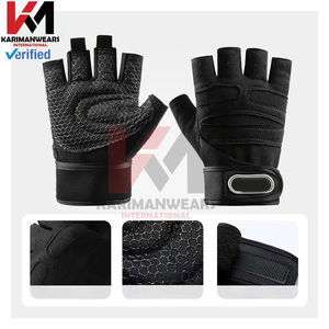 B2B Bulk Weightlifting <b>Gloves</b> Suede-Reinforced Fingers for <b>Pull</b>-<b>Up</b> Support Custom Color Factory Price - Product Image 2
