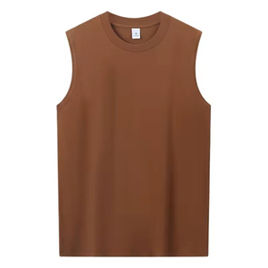 Débardeur de sport pour homme en polyester à séchage rapide avec logo personnalisé, idéal pour la course à pied, le basketball et l'entraînement estival. - Product Image 5