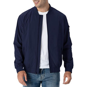 Veste d'hiver personnalisée grande taille, mode décontractée, imperméable, coupe-vent léger, veste bomber pour homme - Product Image 4
