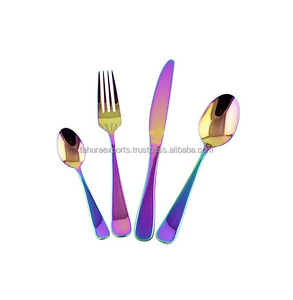 Entrega rápida de juego de cubiertos de acero inoxidable de la India en tamaños personalizados hechos a mano para varias ocasiones para exportación - Product Image 1