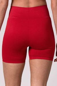 Pantalones Cortos de Ciclismo para Mujer al por Mayor, de Verano, para Gimnasio, de Cintura Alta, Ajustados, Transpirables, Ecológicos, Antiarrugas, de Secado Rápido, Poliéster/Nylon - Product Image 3