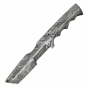 Lame de couteau en acier Damas forgée à la main de haute qualité, pour la fabrication de couteaux, utilisation en extérieur, meilleure matière première - Product Image 2