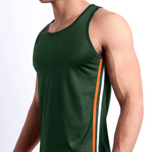 Solid Color OEM Customized Quick Dry Streetwear High Quality Sports Trendy Tank Top <b>Compression</b> Breathable Summer Fit Plain - Product Image 3
