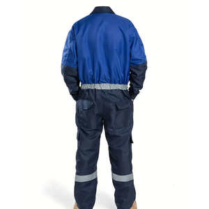 Combinaison de travail haute visibilité durable, respirante, imperméable, coupe ample avec poches, manches longues, pour travaux de construction - Product Image 2