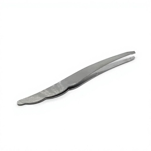 Pince à épiler de précision de haute qualité avec embout incliné en acier inoxydable, outil de maquillage pour l'épilation du visage, hommes et femmes - Product Image 4