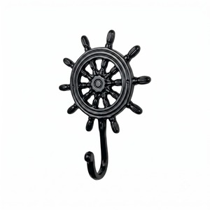 Cast <b>Iron</b> Musical Notes Design Wall Mounted Hooks & <b>Rails</b> With 4 Holder Metal Rust Resistant Novelty Design Clothing Hanger Hook - Product Image 4