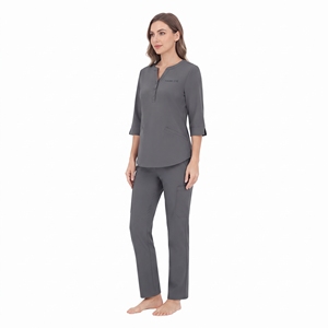 Tenue Médicale Femme Personnalisable avec Logo – Ensemble Blouse et Pantalon d'Infirmière/Hospitalier – Vêtements de Travail pour Médecins et Soignants - Product Image 6