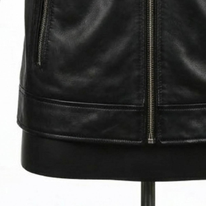 Hot Premium Quality Men's Leather <b>Jackets</b> 100% Original Cow Hide Breathable <b>Waterproof</b> Knitted Fabric Stylish Printing <b>Winter</b> - Product Image 3