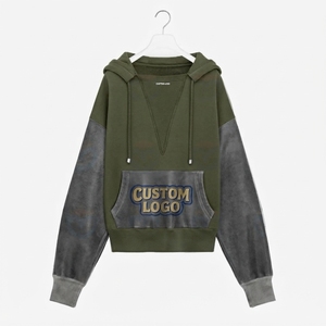Sweat-shirt personnalisé pour homme, broderie, coton lourd, molleton, coupe ample, streetwear haut de gamme - Product Image 5