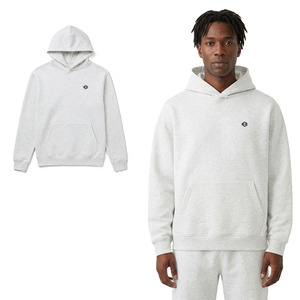 Sudadera con Capucha para Hombre, Color Gris Jaspeado, de Alta Calidad, Algodón y Felpa, Sudadera Básica Lisa para Hombre, Producción al por Mayor con Etiqueta Privada - Product Image 1