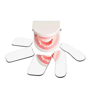 Juego de 5 Espejos Dentales Ergonómicos Manuales para Ortodoncia, Espejos Intraorales, Reflectores Fotográficos de Vidrio, Espejos de Doble Cara - Product Image 1