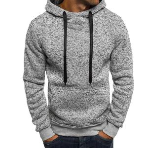 Pull à capuche d'hiver surdimensionné à la mode pour homme 100% coton, vente en gros OEM Export qualité - Product Image 2