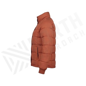 Chaqueta Acolchada para Mujer, Color Sólido, Cuello Alto, Manga Larga, Abrigo de Invierno, Relleno de Poliéster, Largo Regular, Cierre de Botones - Product Image 3