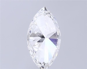 Diamante cultivado en laboratorio de 5.01 ct, F VVS2, blanco, talla marquesa. - Product Image 2