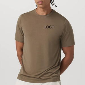 T-shirt pour homme en coton premium de qualité supérieure, coupe ample, col rond, style streetwear, couleur unie, haute qualité - Product Image 1