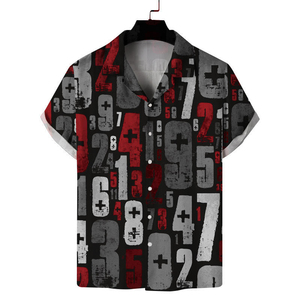 Chemise Hawaïenne Homme Tendance Estivale Col V Uni Coupe Droite Manches Courtes Décontractée Respirante Infroissable Séchage Rapide - Product Image 6