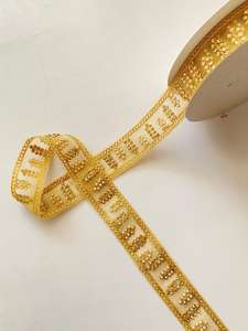 Encaje Bordado Tradicional 100% Poliéster, Diseño y Colores Personalizados para Bolsos - Ofertas al por Mayor - Product Image 5