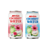 Boissons au jus de coco 100% NFC avec saveur d'ananas, boissons gazeuses en conserve, fabricant de boissons JB'FRESH, Vietnam, GMP