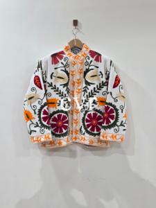 Suzani Eco-Friendly Handmade Velvet Women's Luxury Coat Hand Embroidered Uzbek Outerwear Suzani Velvet Winter <b>Boho</b> for Party We - Product Image 1