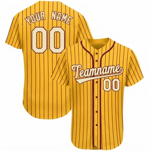 เสื้อเบสบอลอเมริกันแบบใหม่ OEM ลดราคาพิเศษ ออกแบบฟรี ชุดยูนิฟอร์มเบสบอลชาย ไซส์พลัส เสื้อสโมสร - Product Image 1