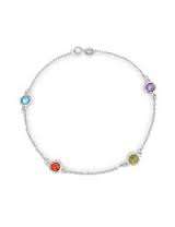 Pulsera de Plata de Ley 925 con Incrustaciones de Piedras Preciosas, Diseño Artesanal, para Mujeres y Niñas, Ideal para Bodas y Fiestas - Product Image 2
