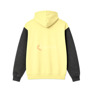 Sweat à capuche unisexe surdimensionné en molleton de coton épais, personnalisable avec logo, directement de l'usine, conception OEM - Product Image 2