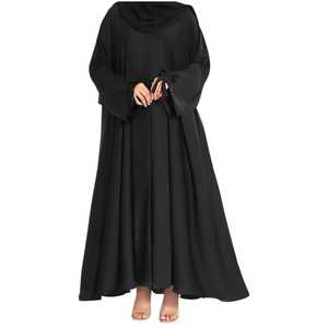Abaya ouverte sur le devant en tissu Nida de style premium Dubaï, vêtement musulman traditionnel, robe maxi islamique élégante, tenue modeste, couleur personnalisée - Product Image 1