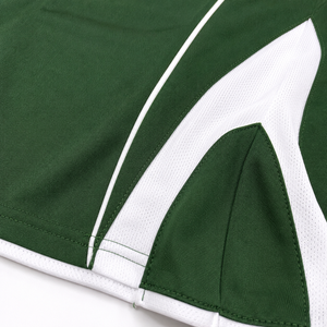Ensemble de maillot de football pour homme, vert et blanc, imprimé à carreaux, manches courtes, polyester respirant, col rond, athlétique, UPF 50+, taille plus - Product Image 6