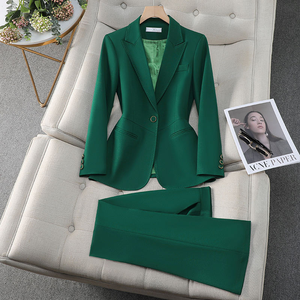 Veste de sport pour femmes de haute qualité, tailleur de bureau pour femmes, blazer et pantalon formels pour femmes, ensemble deux pièces - Product Image 1