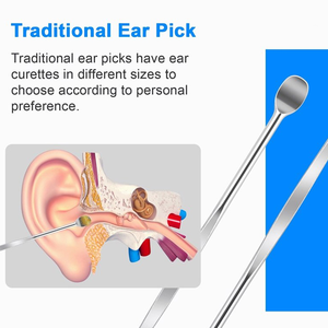 Kit de Limpieza de Oídos Portátil y Ecológico de Acero Inoxidable, 5 Herramientas de Precisión Reutilizables para el Cuidado Diario de la Higiene Auditiva - Product Image 5