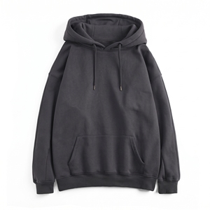 Sweat à capuche unisexe oversize avec cordon de serrage réglable, poche kangourou et poignets côtelés, style streetwear décontracté - Product Image 1