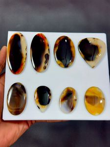 Perles de pierre naturelle d'agate du Montana de qualité export pour la fabrication de colliers, bracelets et bijoux artisanaux, disponibles en grande quantité - Product Image 2