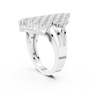 Metaledge jewels Anillo de promesa minimalista de 10K con piedra moissanita - Product Image 4