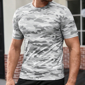 Camisetas personalizadas de algodón con cuello redondo, unisex, extragrandes, 180 gsm, para gimnasio y fitness, venta al por mayor a precio de fábrica. - Product Image 1