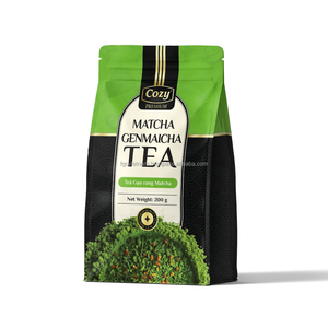 Best Price Matcha Genmaicha Tea <b>Leaves</b> Bulk Natural Pure Matcha and Roasted Rice Bubble Tea Ingredients Custom Tea Packaging - Product Image 1
