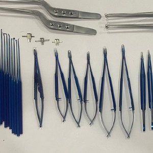 Kit d'instruments de microchirurgie neurologique Azicon pour la résection délicate des tumeurs cérébrales et de la moelle épinière, craniotomie et microdissection - Product Image 5