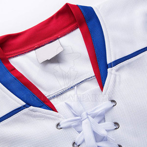 Maillot de hockey sur glace personnalisé, fourni directement par l'usine, avec logo d'équipe brodé, pour un design professionnel destiné aux uniformes sportifs - Product Image 3