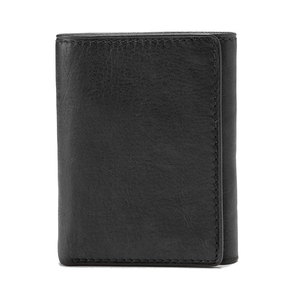 Classic dark brown <b>leather</b> <b>wallet</b> with double compartment and high capacity storage <b>for</b> cards and folded receipts - Product Image 6